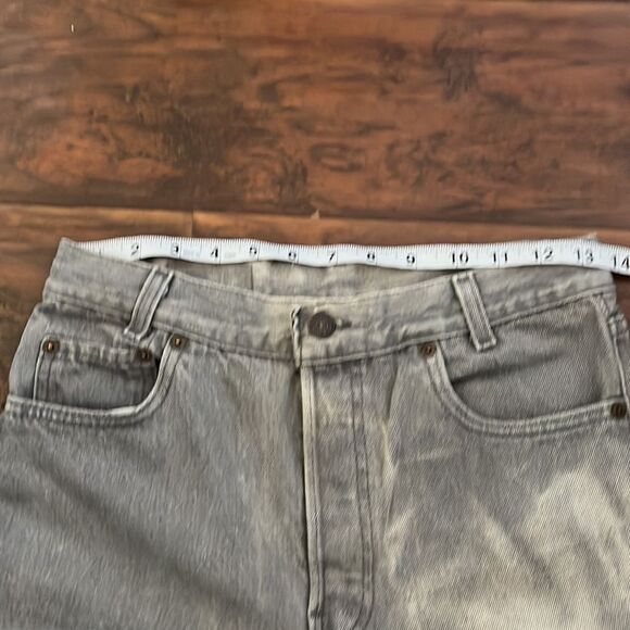 Vintage Levi’s Gray 501 Student Button Fly Closure Jeans - Picture 7 of 14